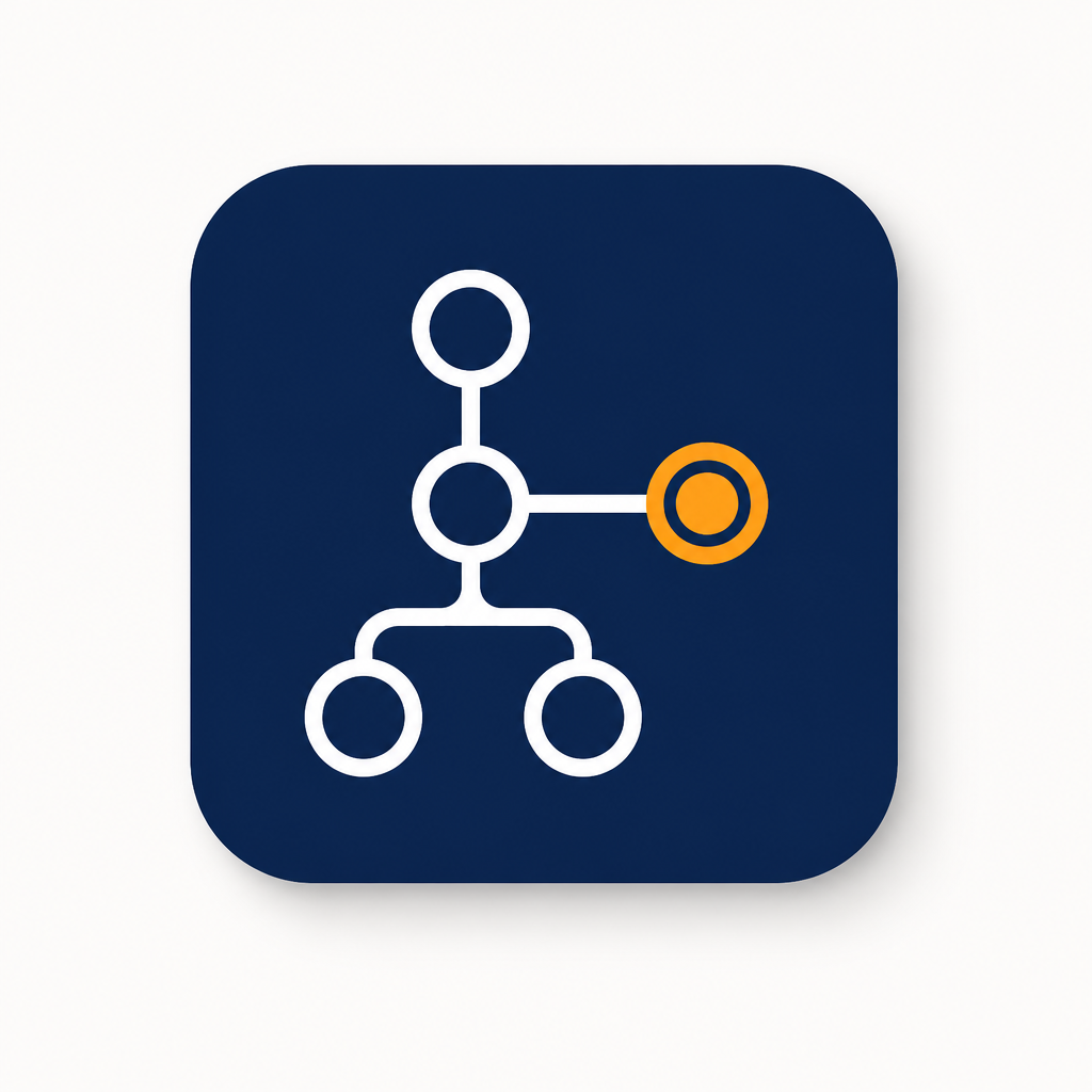 Connected workflow icon